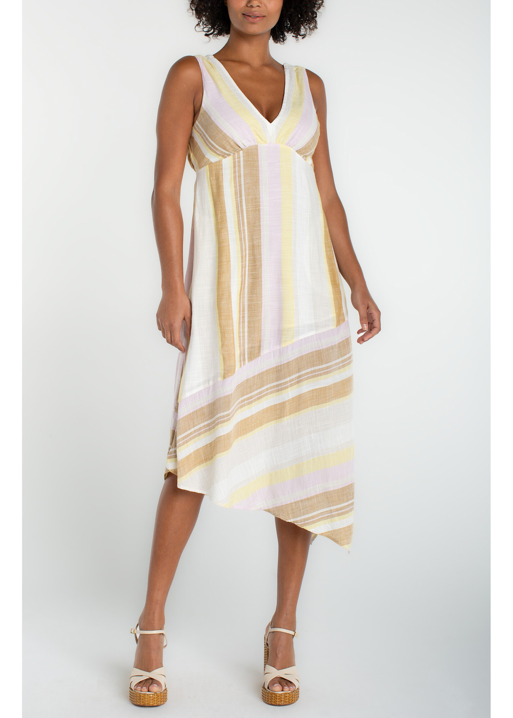 Liverpool LP Tan Hankerchief Dress