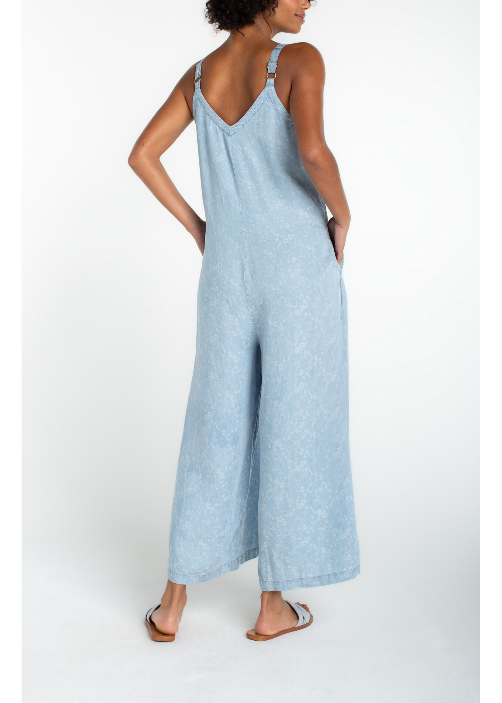 Liverpool LP Wide Leg Crop Jumpsuit