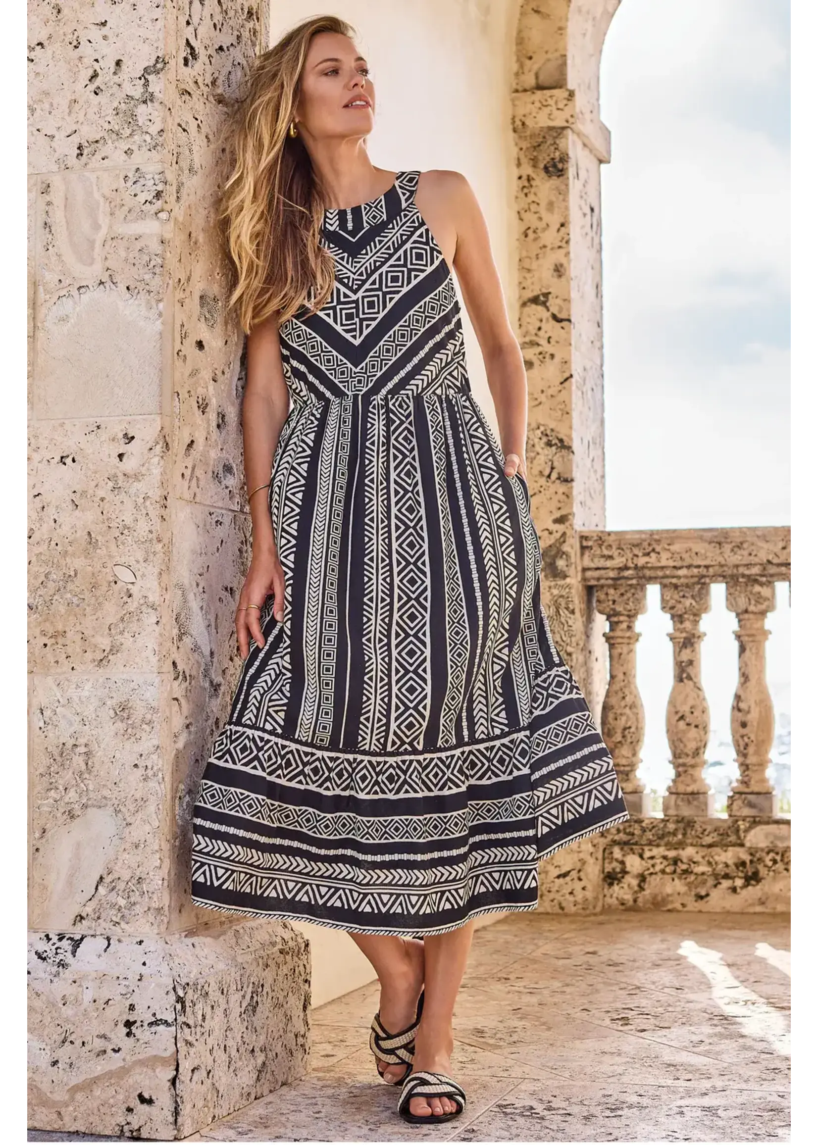 Tribal T Halter Dress