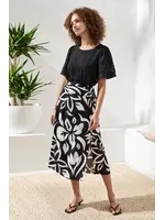 Tribal Pull on Wrap Skirt