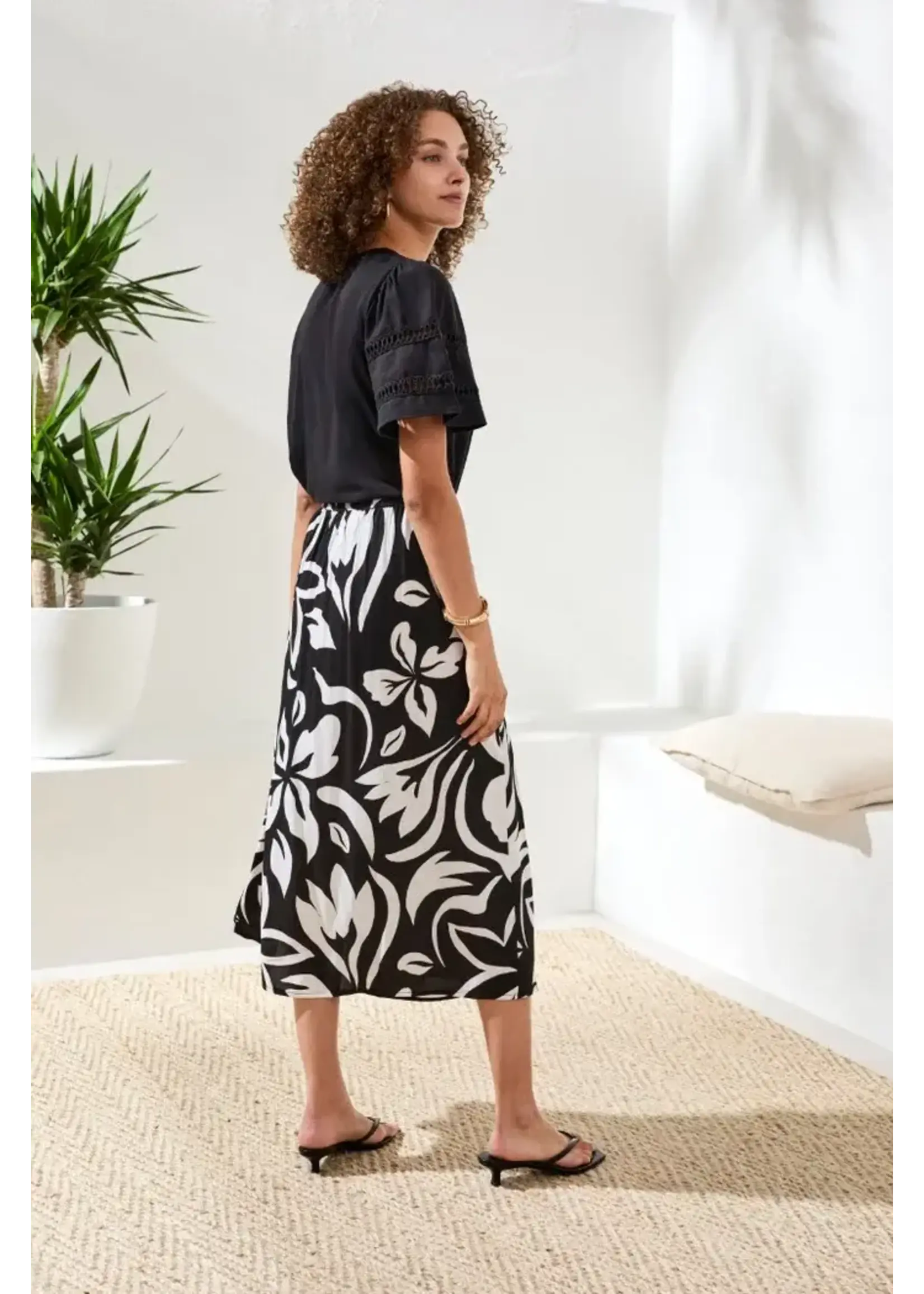 Tribal T Pull on Wrap Skirt