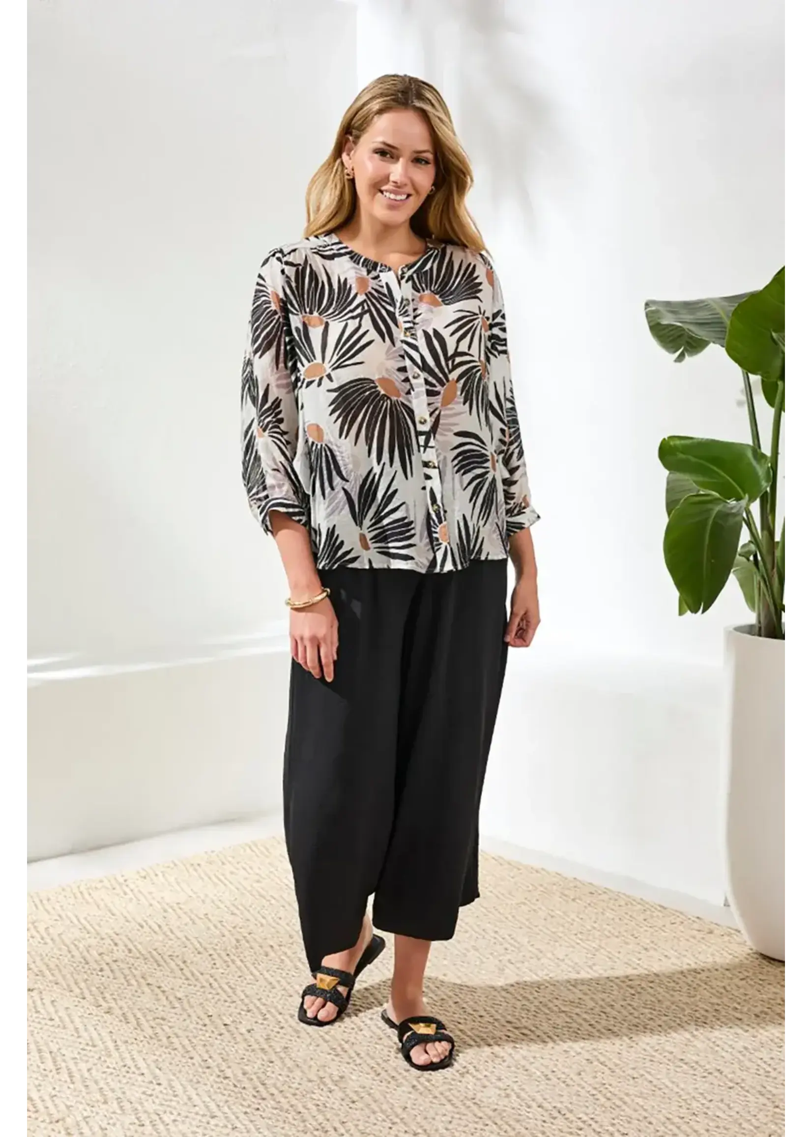 Tribal T Flowy Dolman Sleeve Blouse