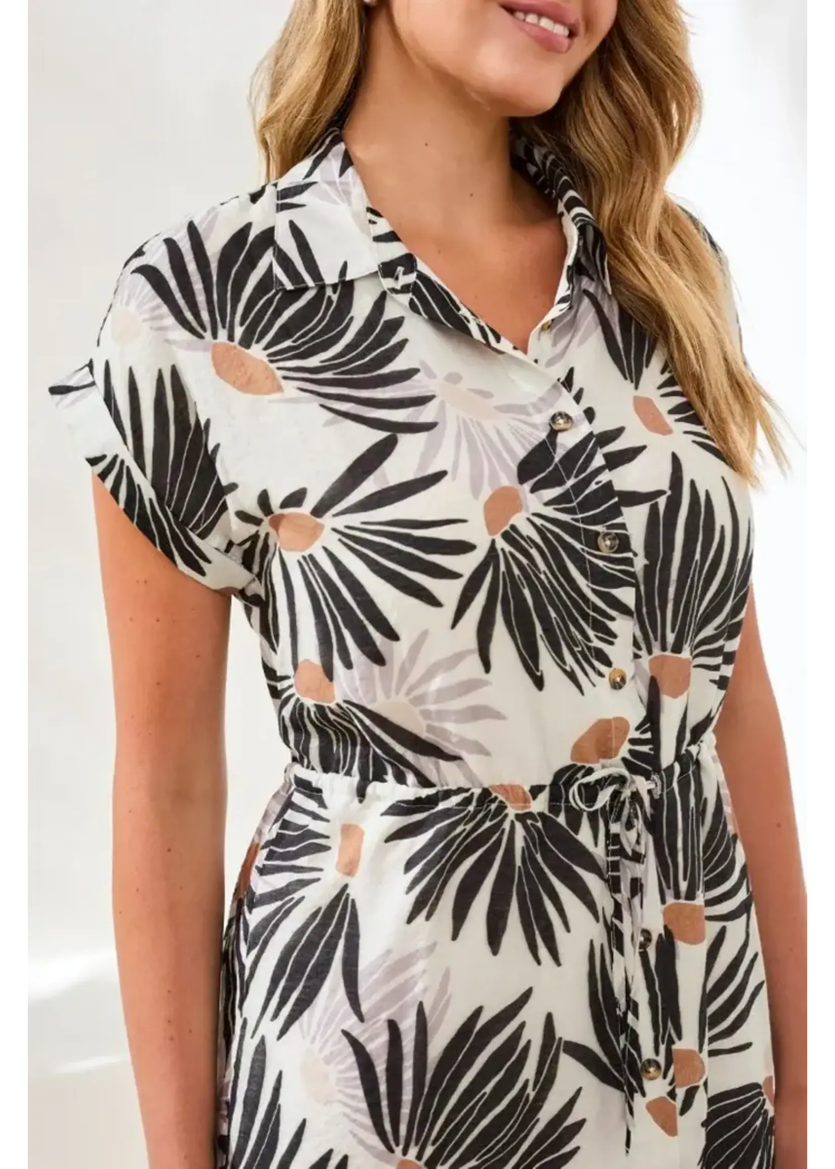 Tribal T Lined Shirt Dress
