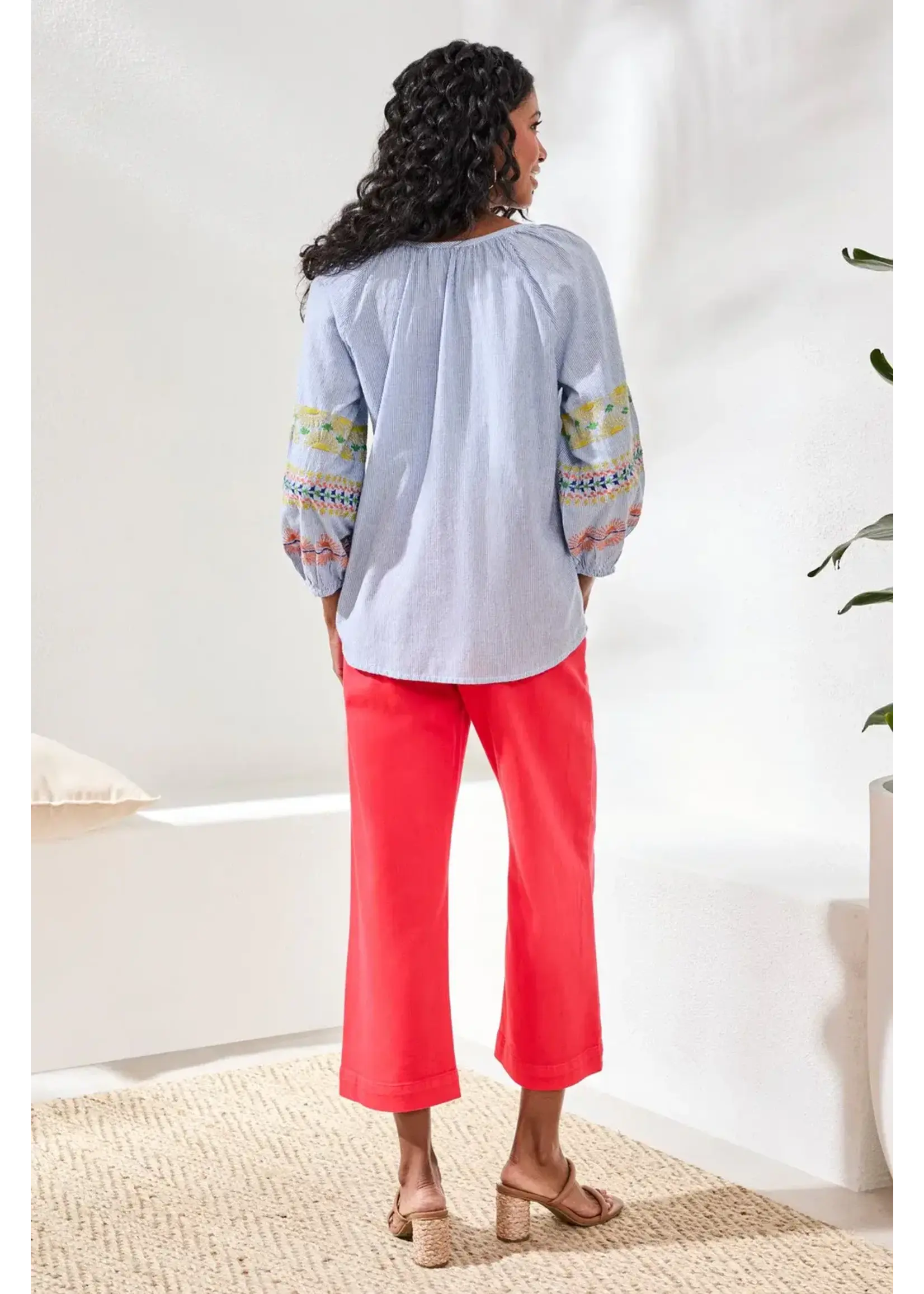 Tribal T Embroidered Raglan Blouse