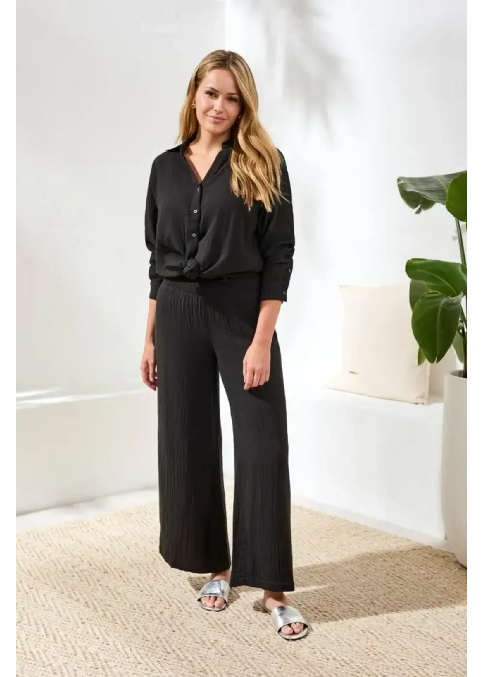 Tribal T  Smocked Flare  Pant