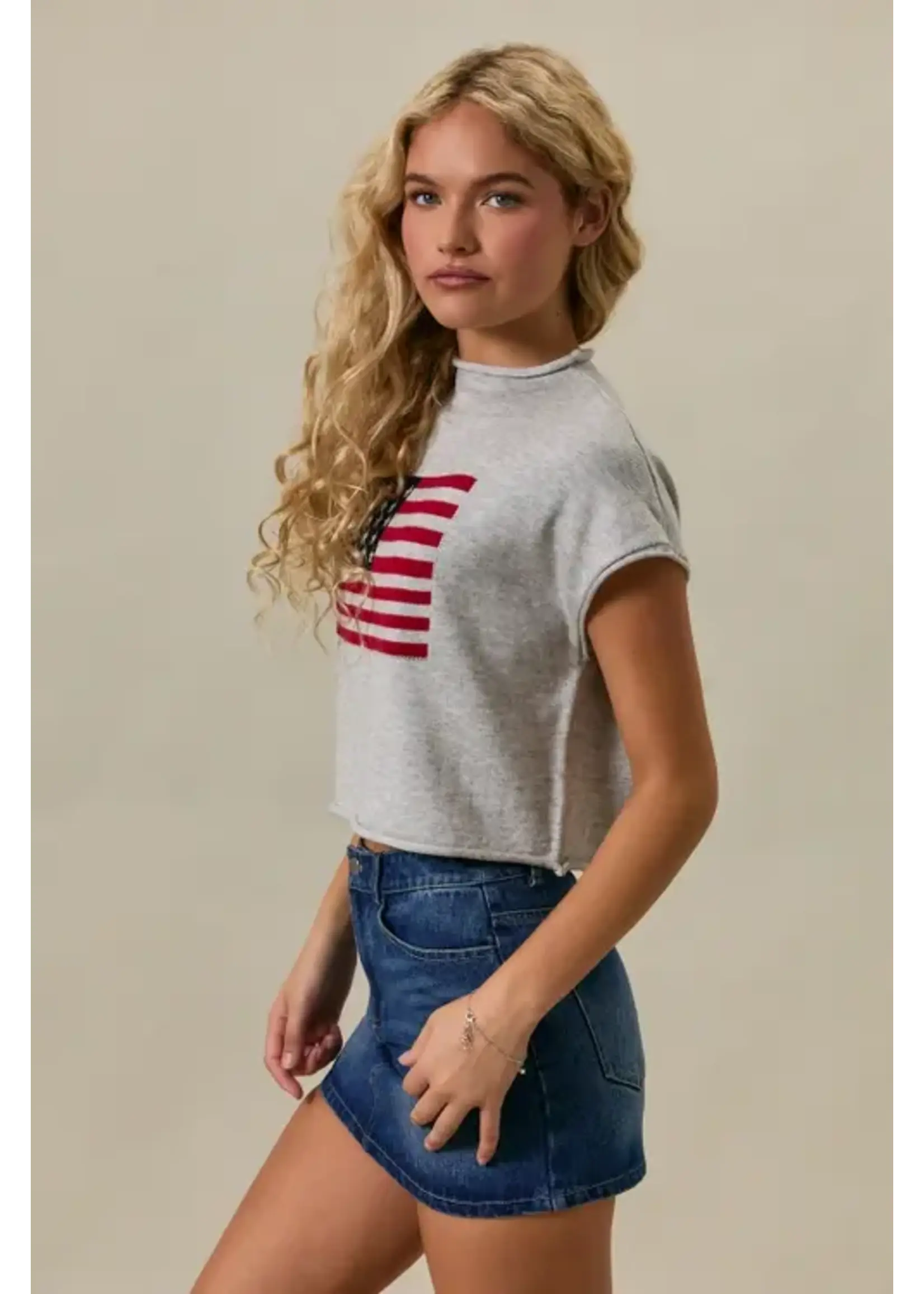 Le Lis Le Lis USA Graphic Sweater