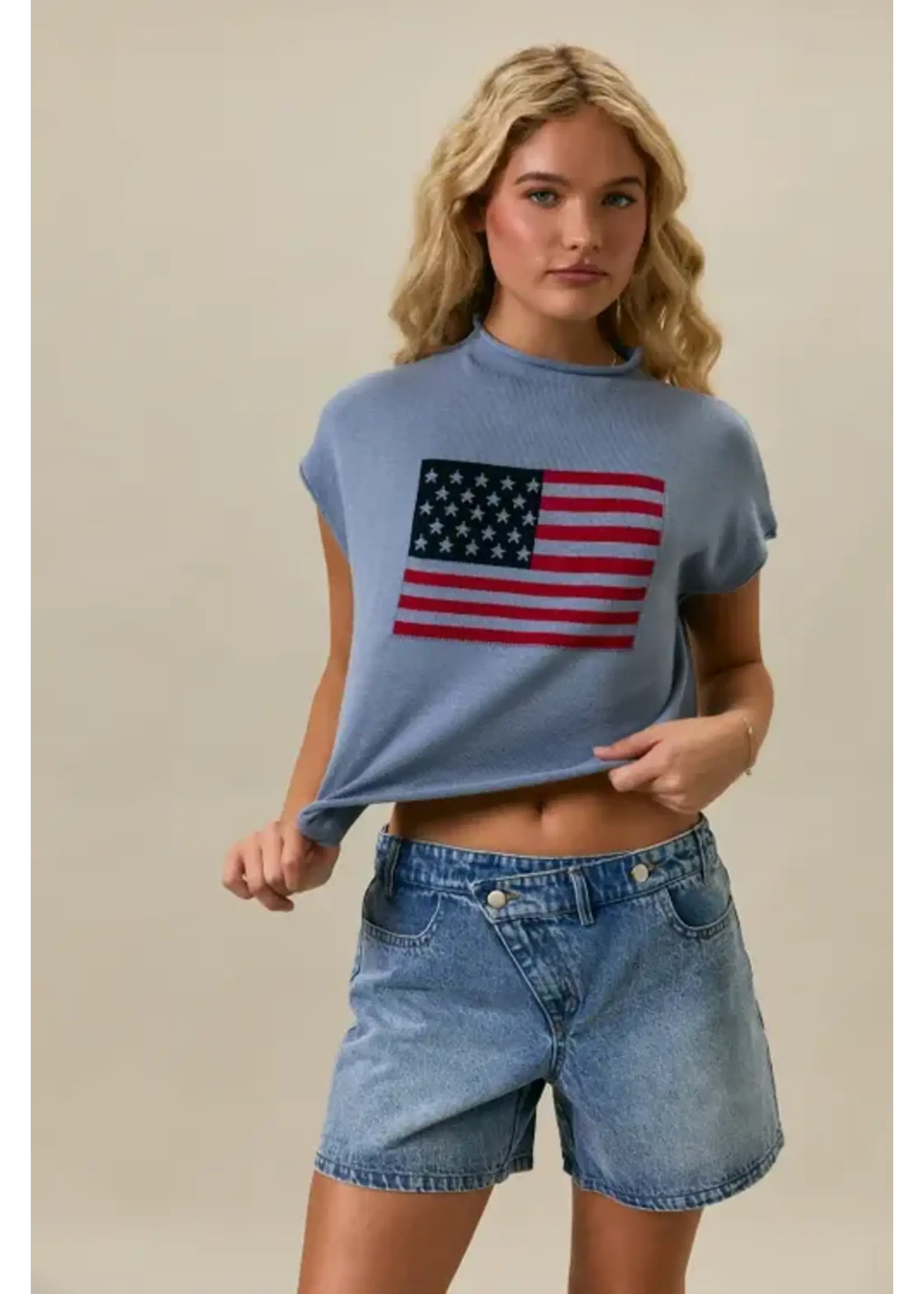 Le Lis Le Lis USA Graphic Sweater