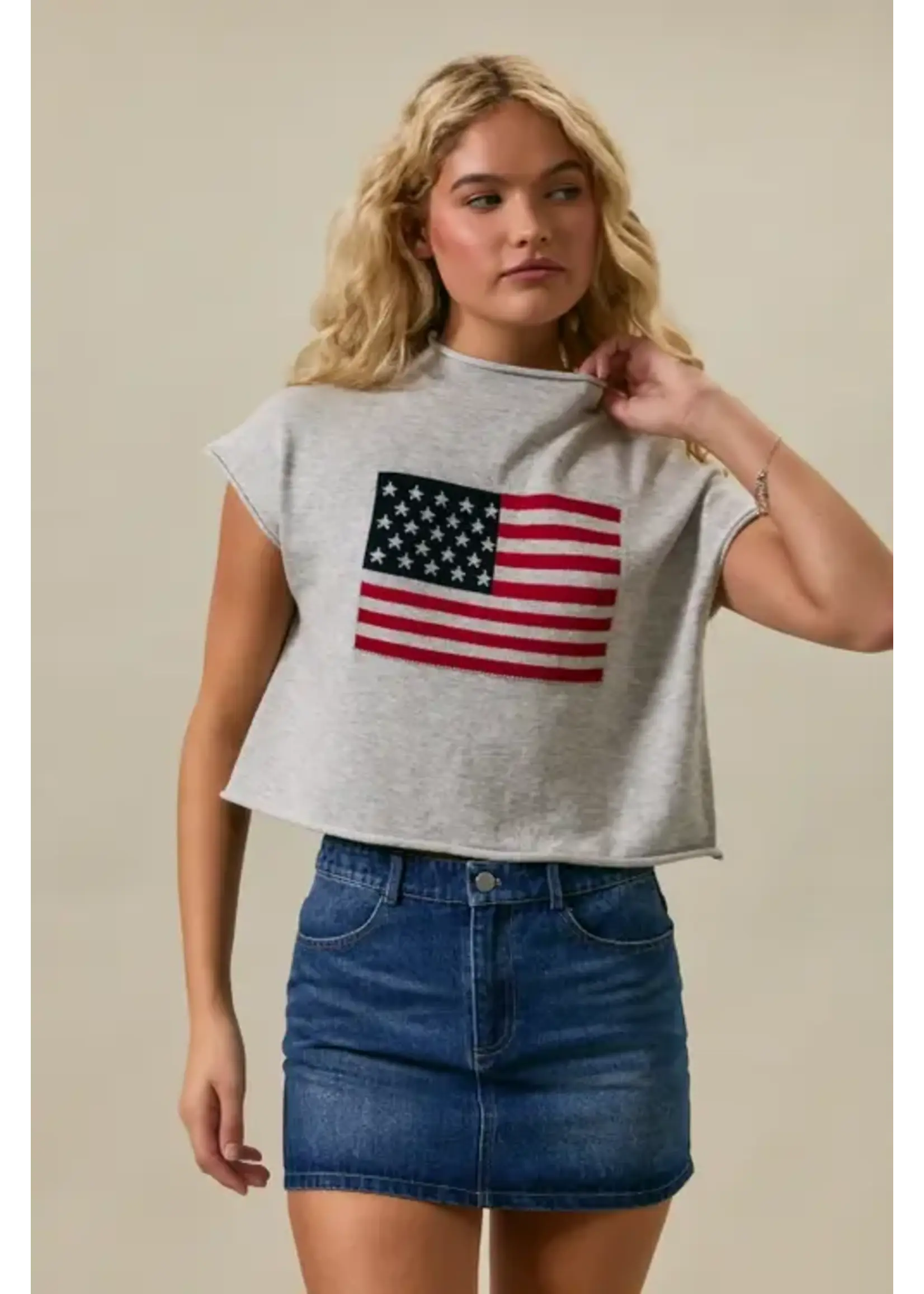 Le Lis Le Lis USA Graphic Sweater