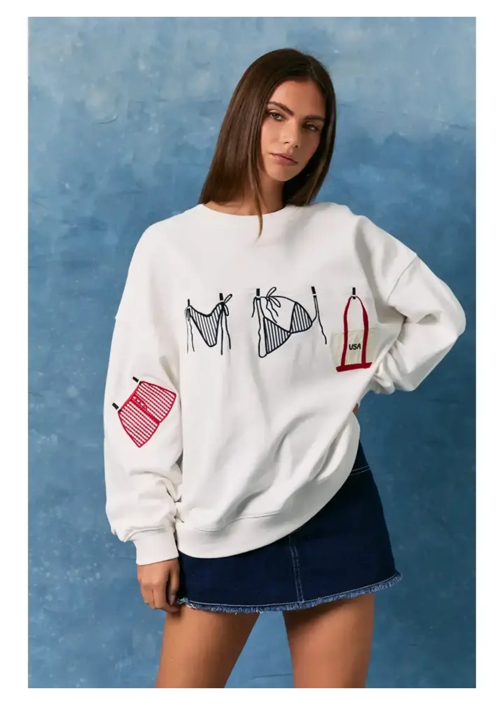 Le Lis Le Lis Graphic Sweatshirt