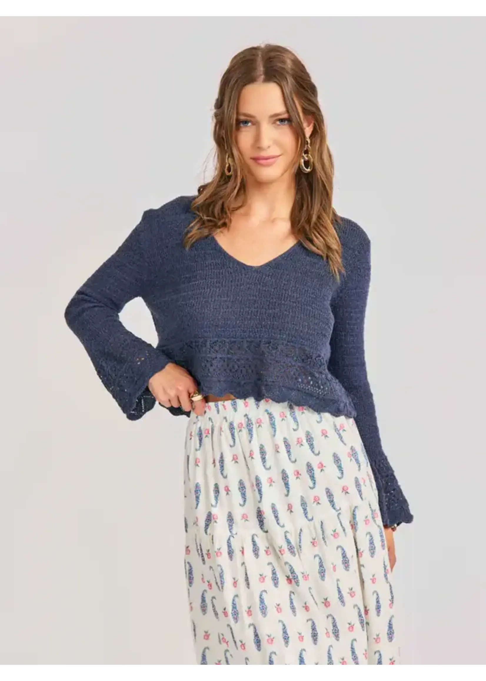 Sadie Sage SS Calico Pullover