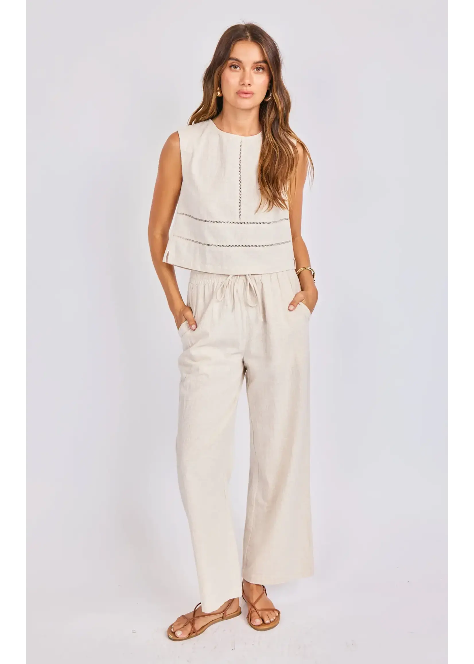 Sadie Sage SS Sandbar Open Back Top