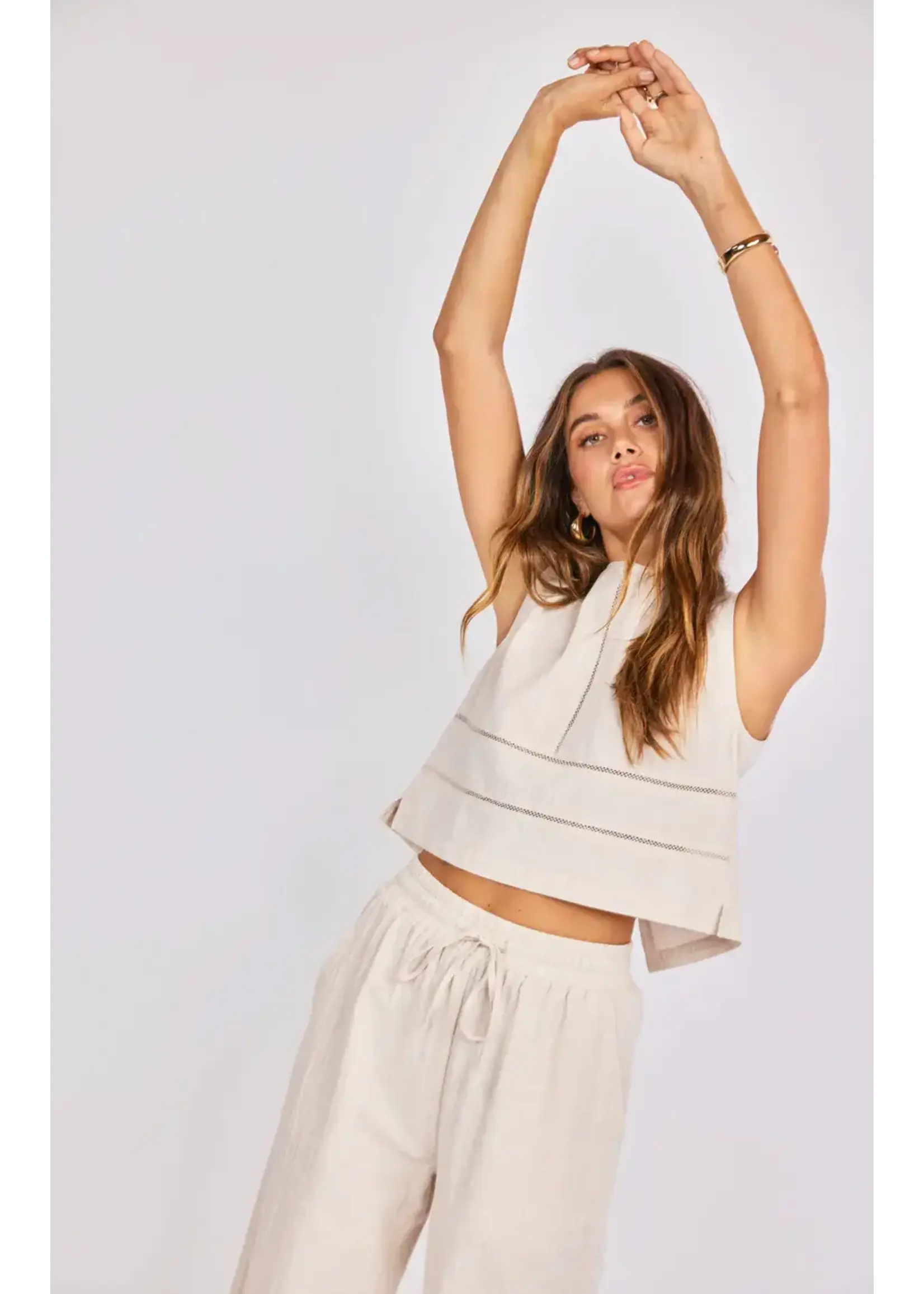 Sadie Sage SS Sandbar Open Back Top