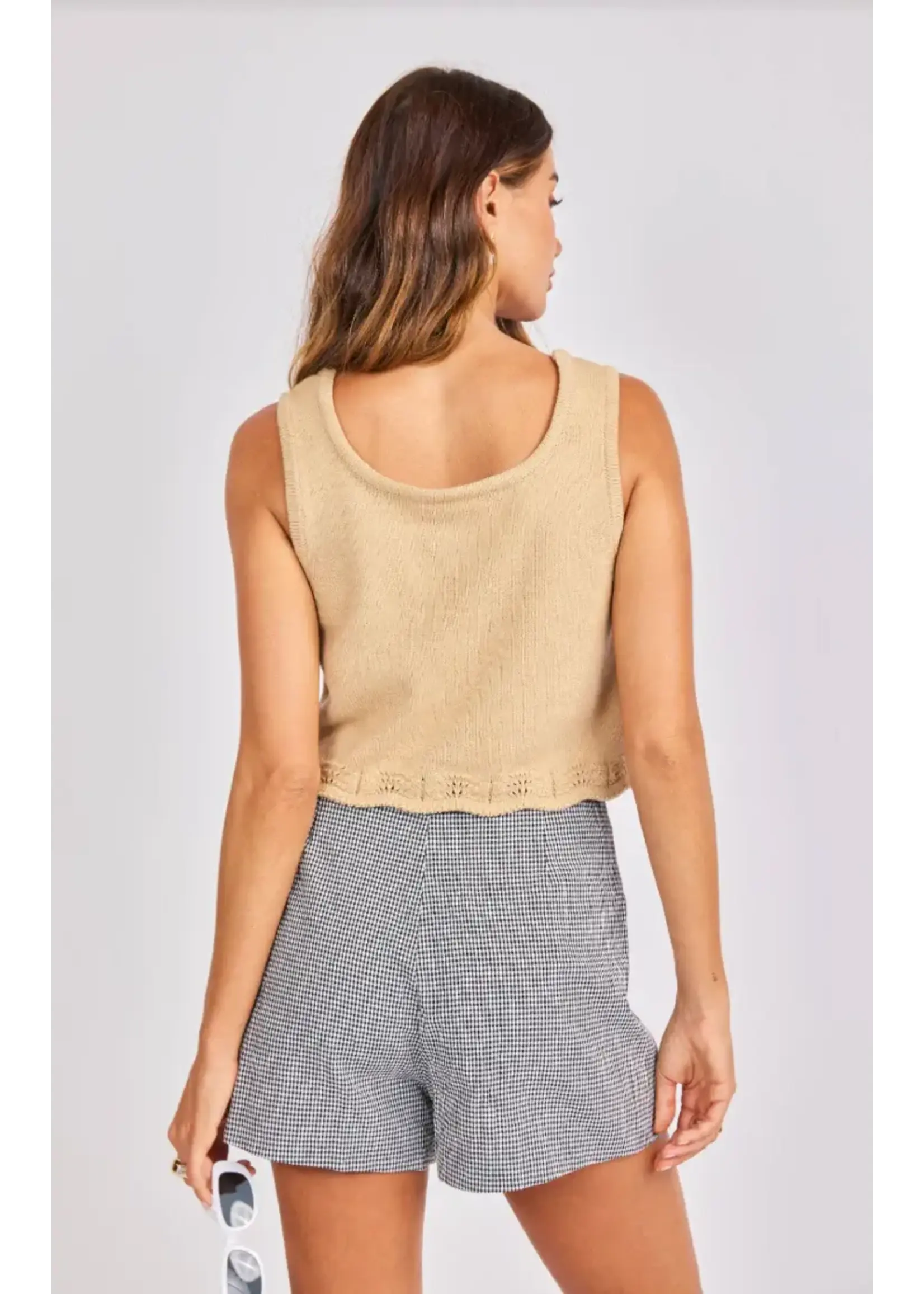 Sage The Label STL Delmore Scalloped Tank