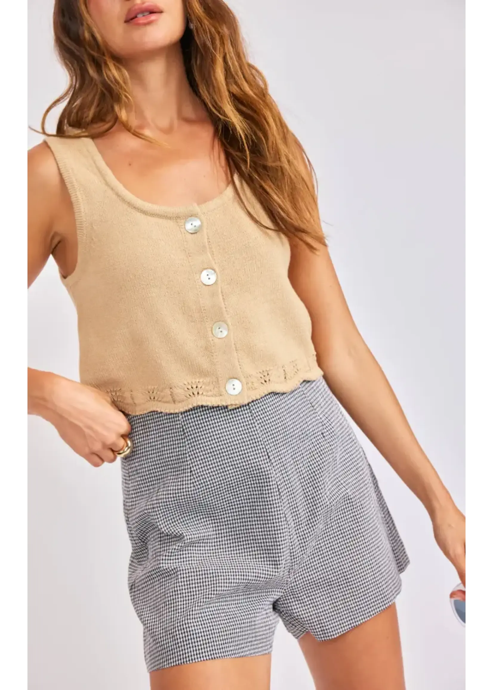 Sage The Label STL Delmore Scalloped Tank