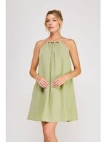 Allie Rose Linen Bead Neck Dress