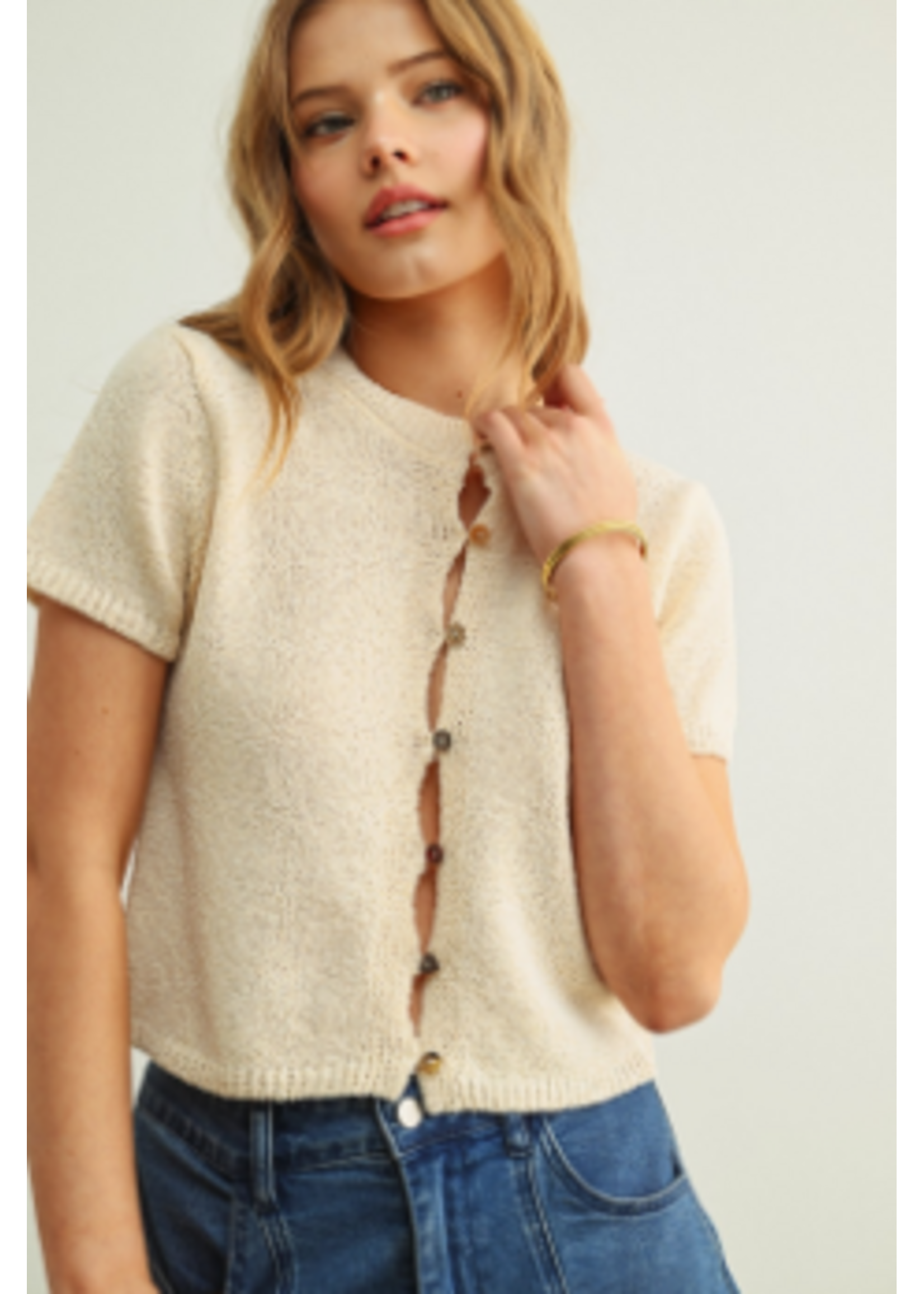 Miou Muse MM Multi Button Cardi