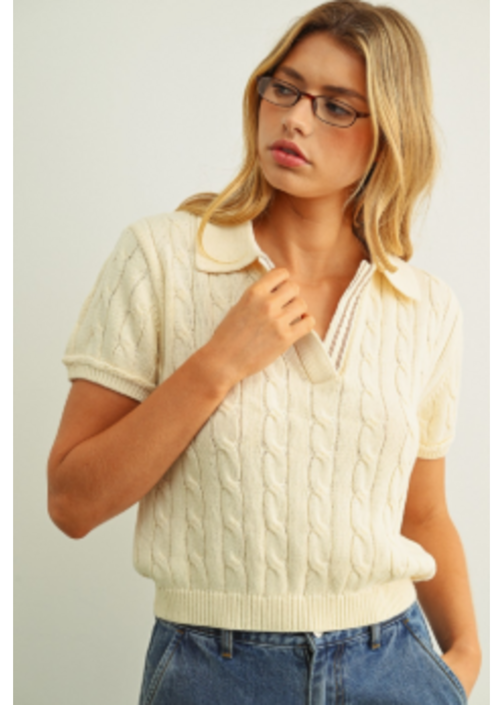Miou Muse MM Short Slv Cable Top