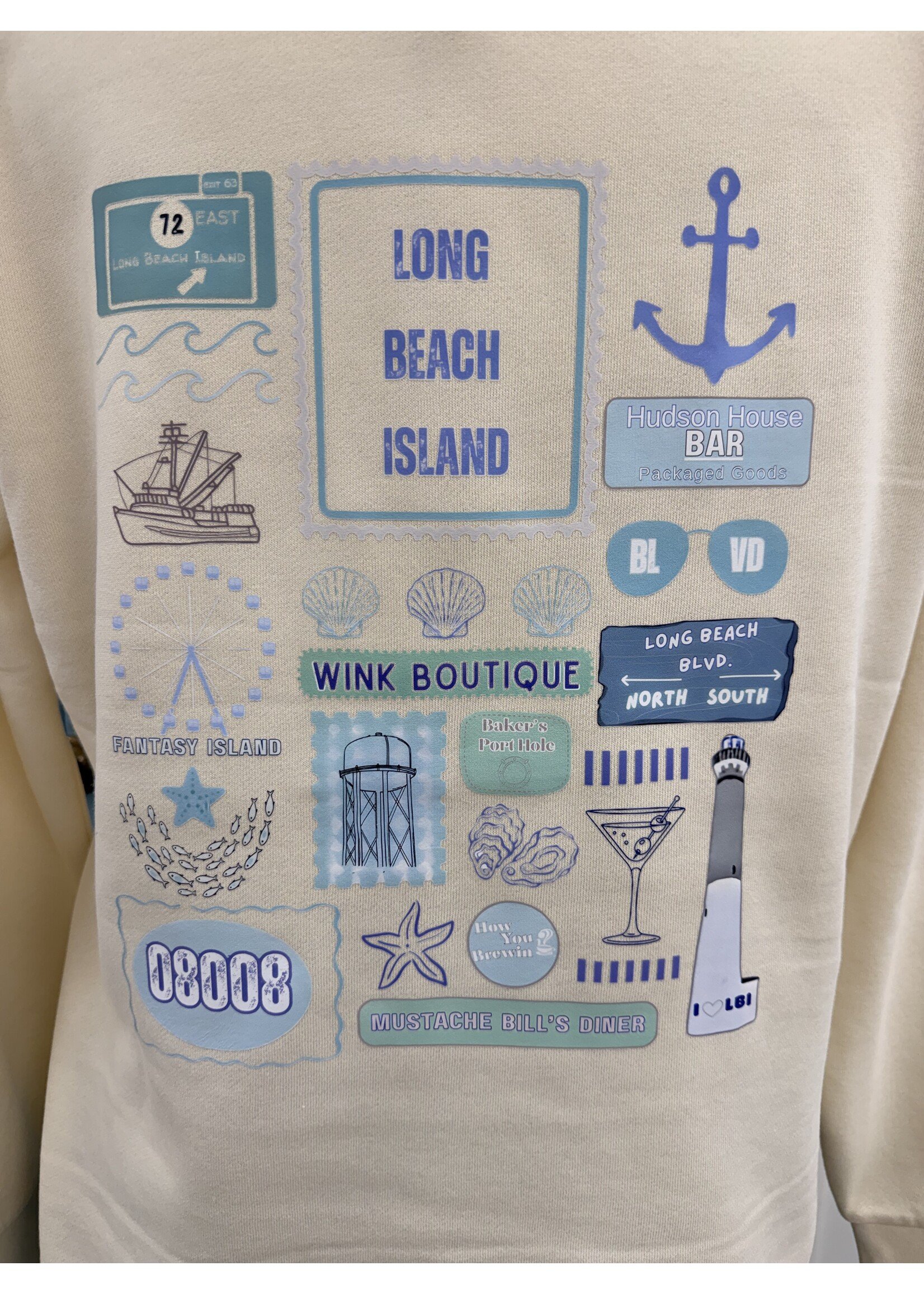 Wink W LBI Collage Sweatshirt