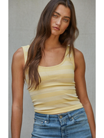 By together Baseline Striped Padded Tank