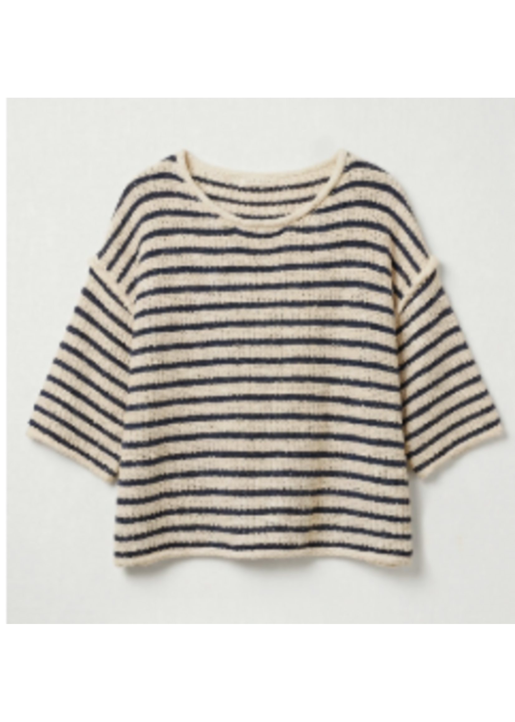 Illa Illa Illa 3/4 Striped Sweater Crew Neck