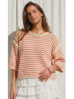 Illa Illa Illa 3/4 Striped Sweater Crew Neck