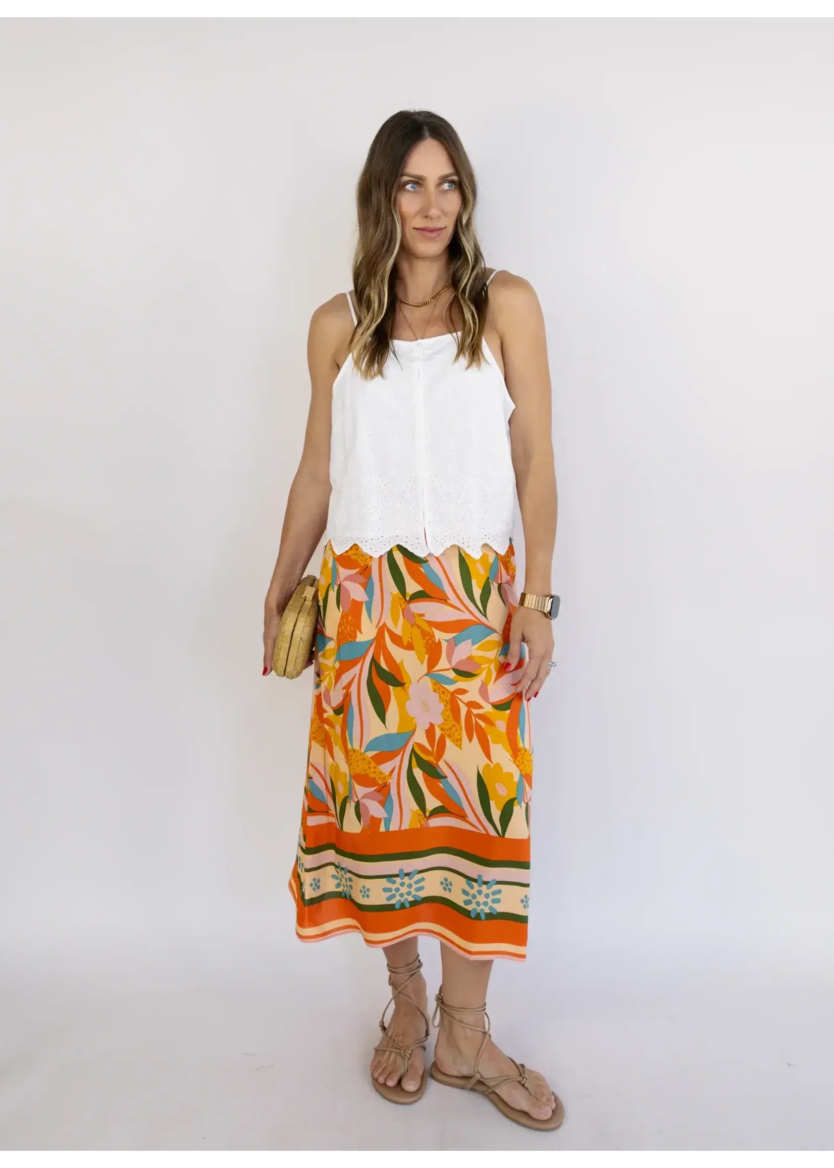Z Supply ZS Sea Esta Embroidered Top