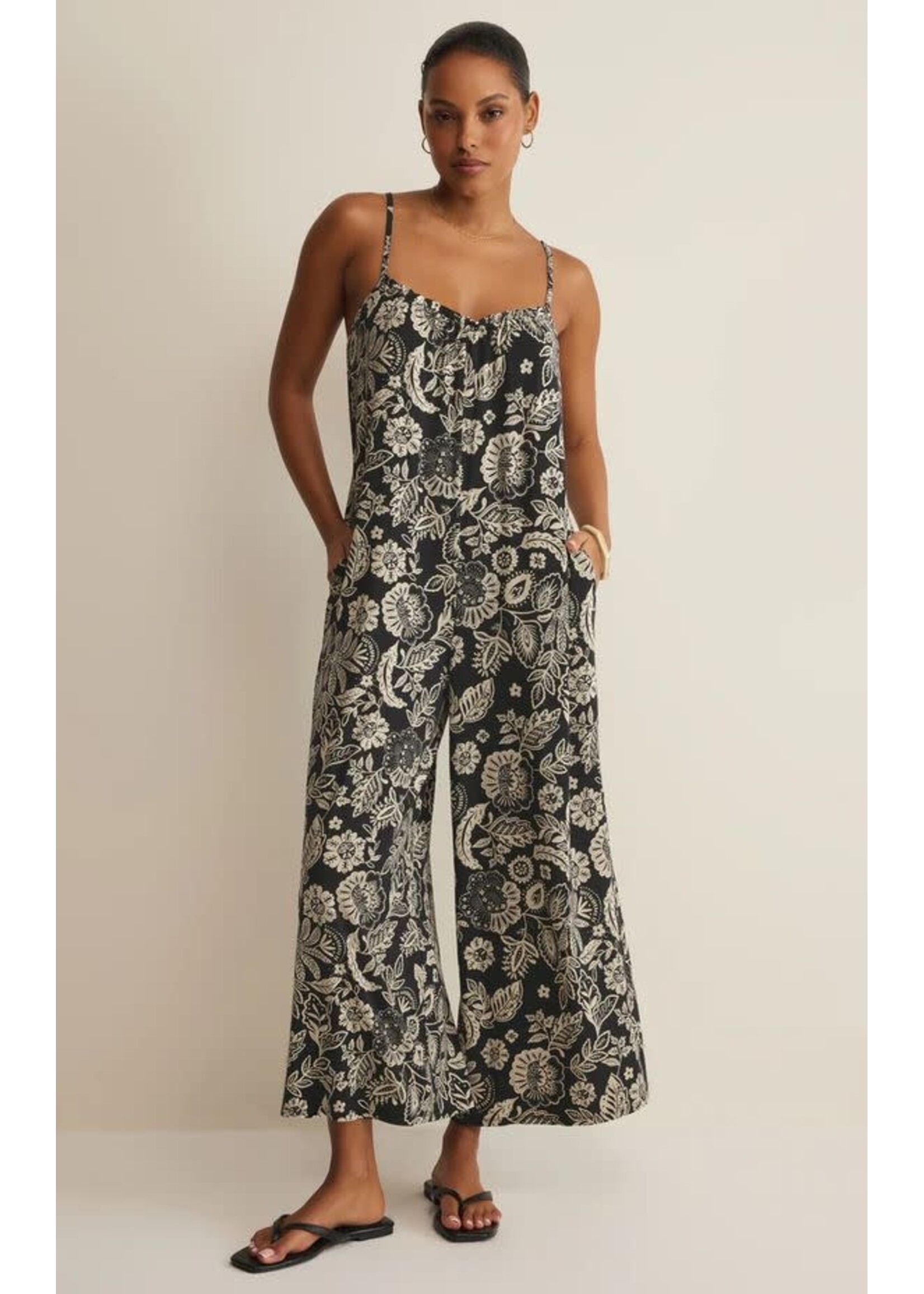 Z Supply ZS Day Off Luz Floral Jumpsuit