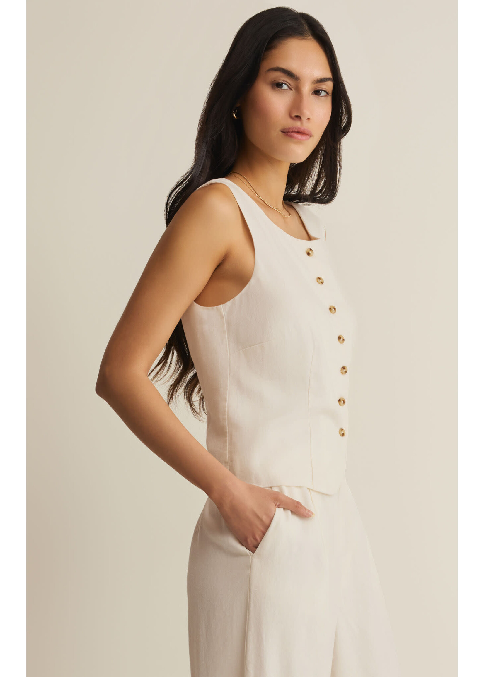 Z Supply ZS Roman Linen Vest