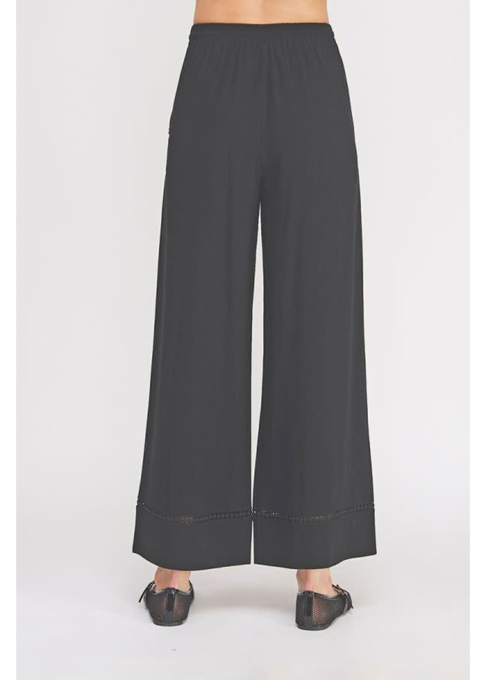 Allie Rose AL Black Soft Linen Pant