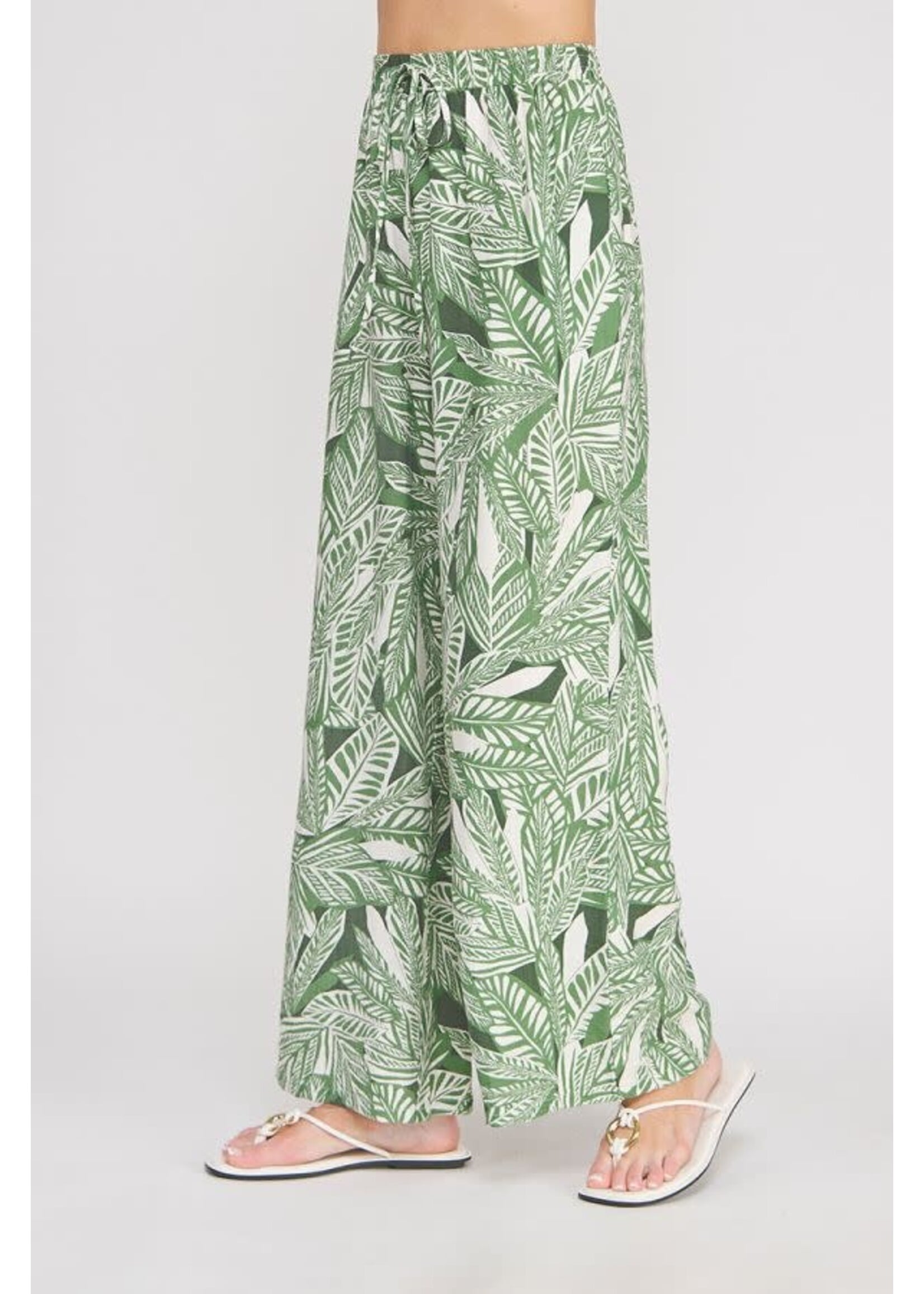 Allie Rose AR Green Palms Pant