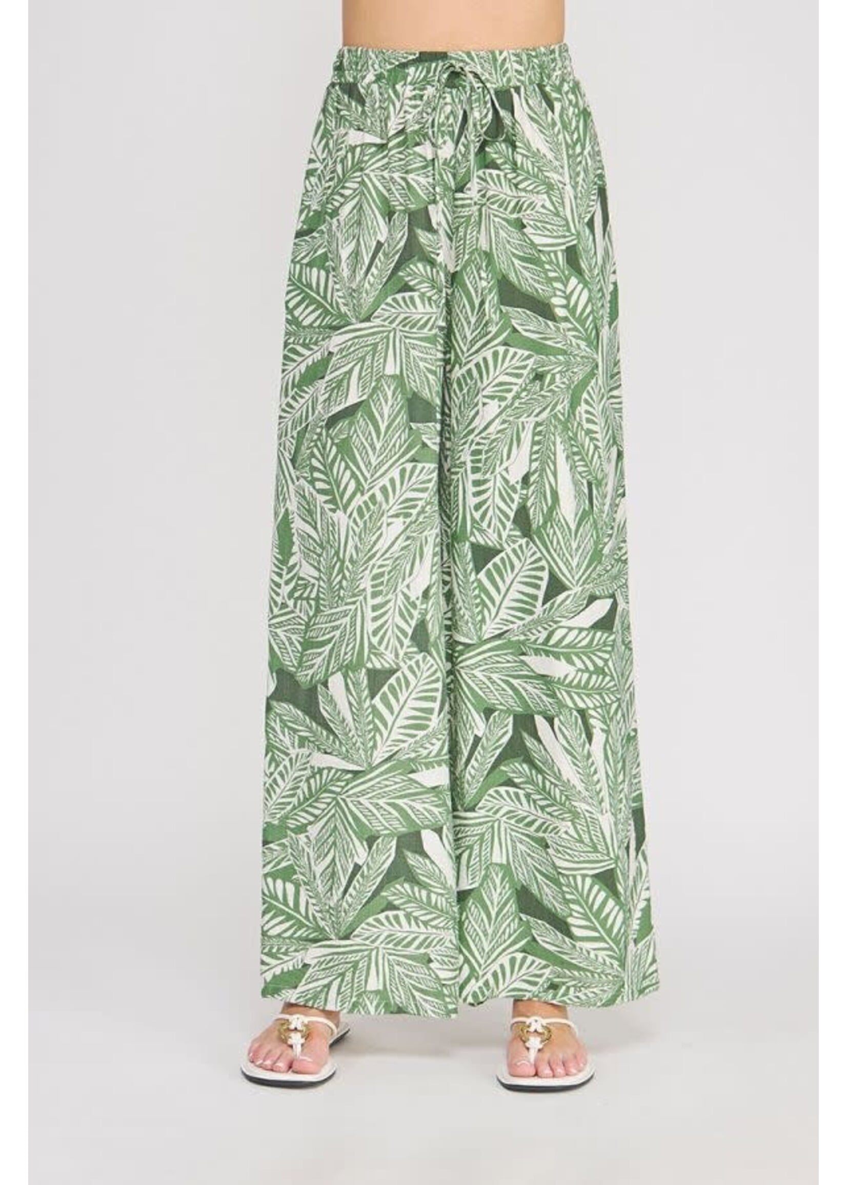 Allie Rose AR Green Palms Pant