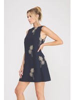 Allie Rose AR Navy Palm Dress
