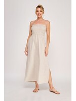 Allie Rose Linen Smocked Dress