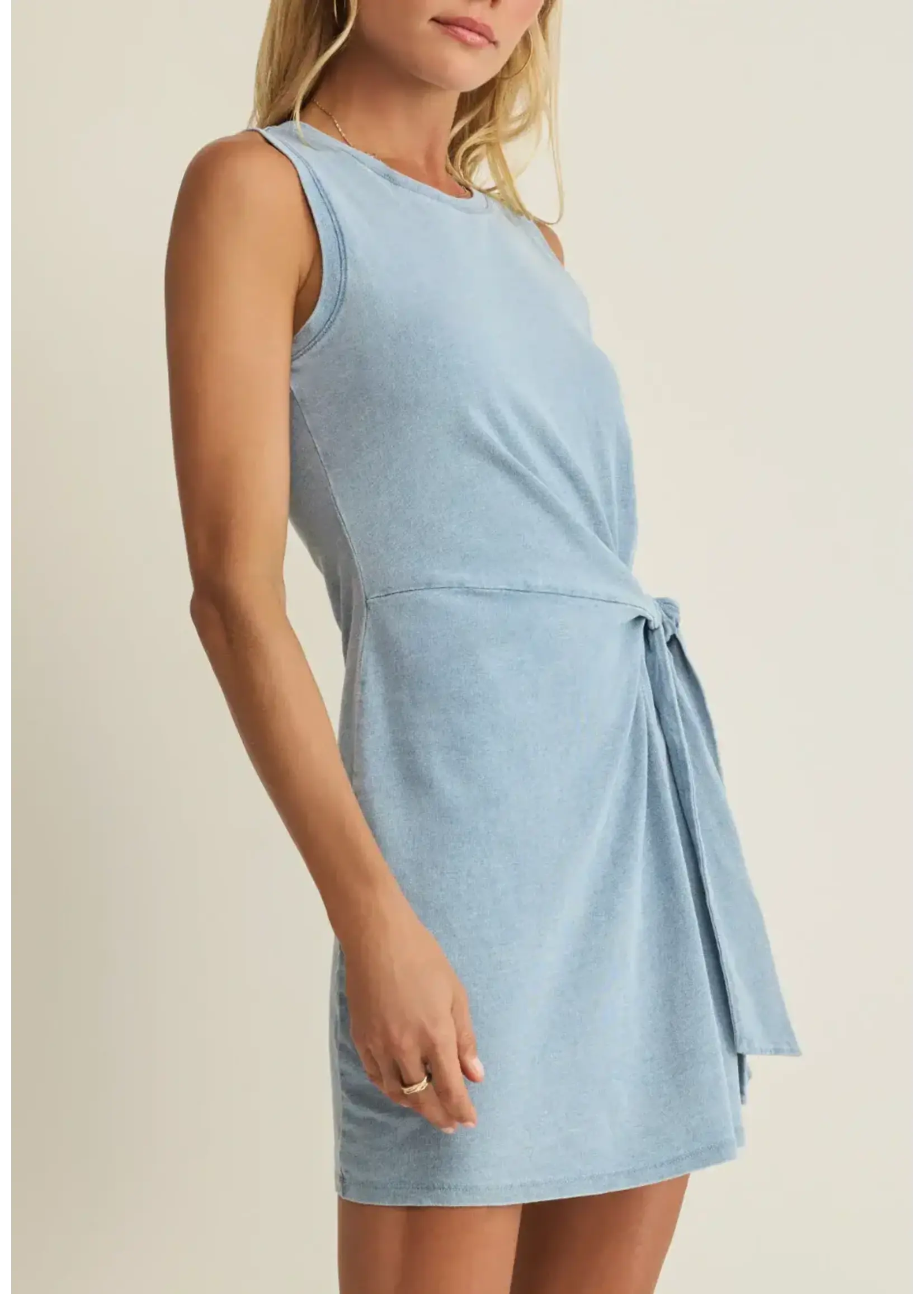 Z Supply ZS Mattie Jersey Denim Mini Dress