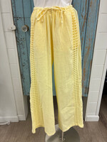 Blanco By Nature Crochet Drawstring Pant