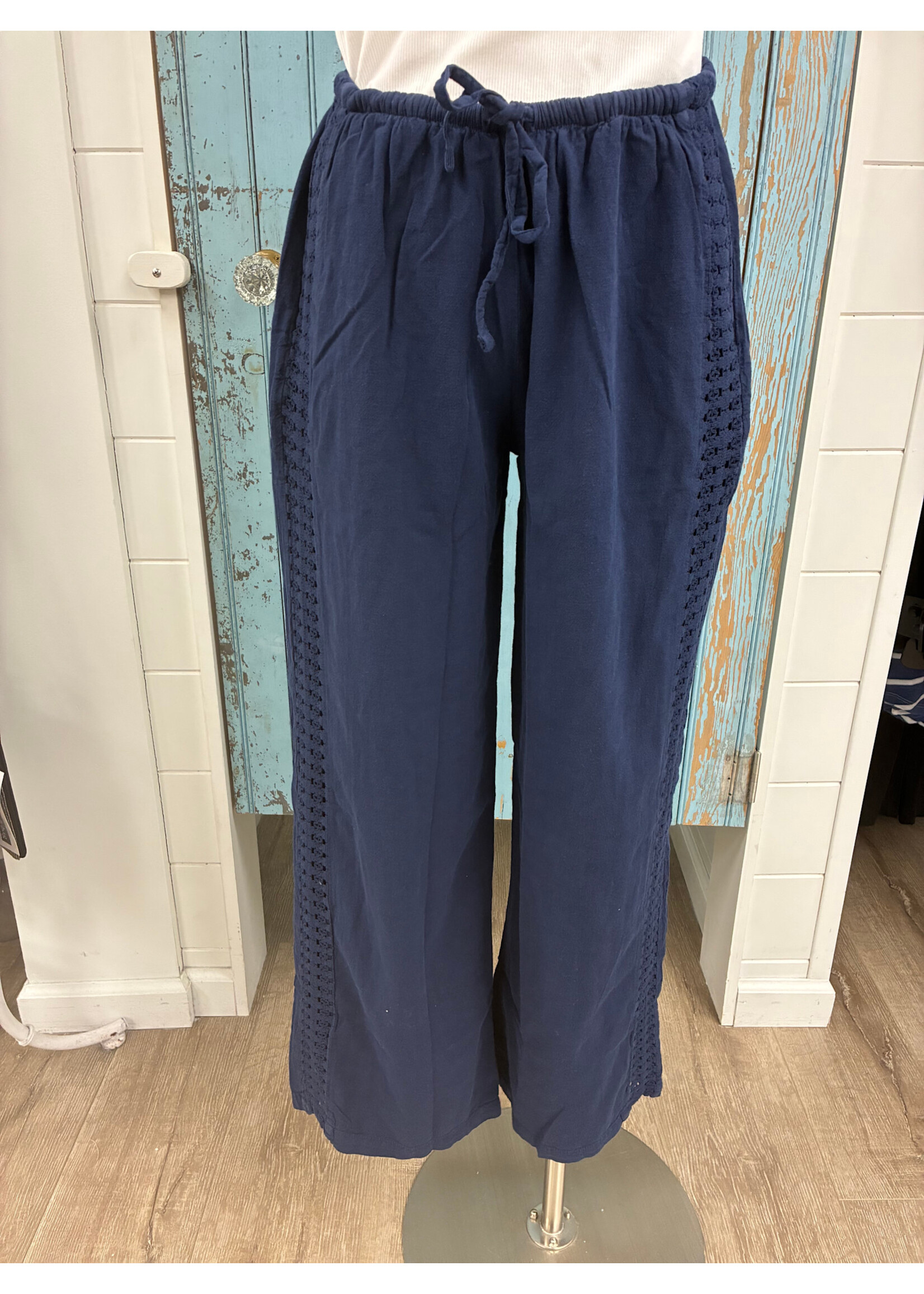 Blanco By Nature BBN  Crochet Drawstring Pant