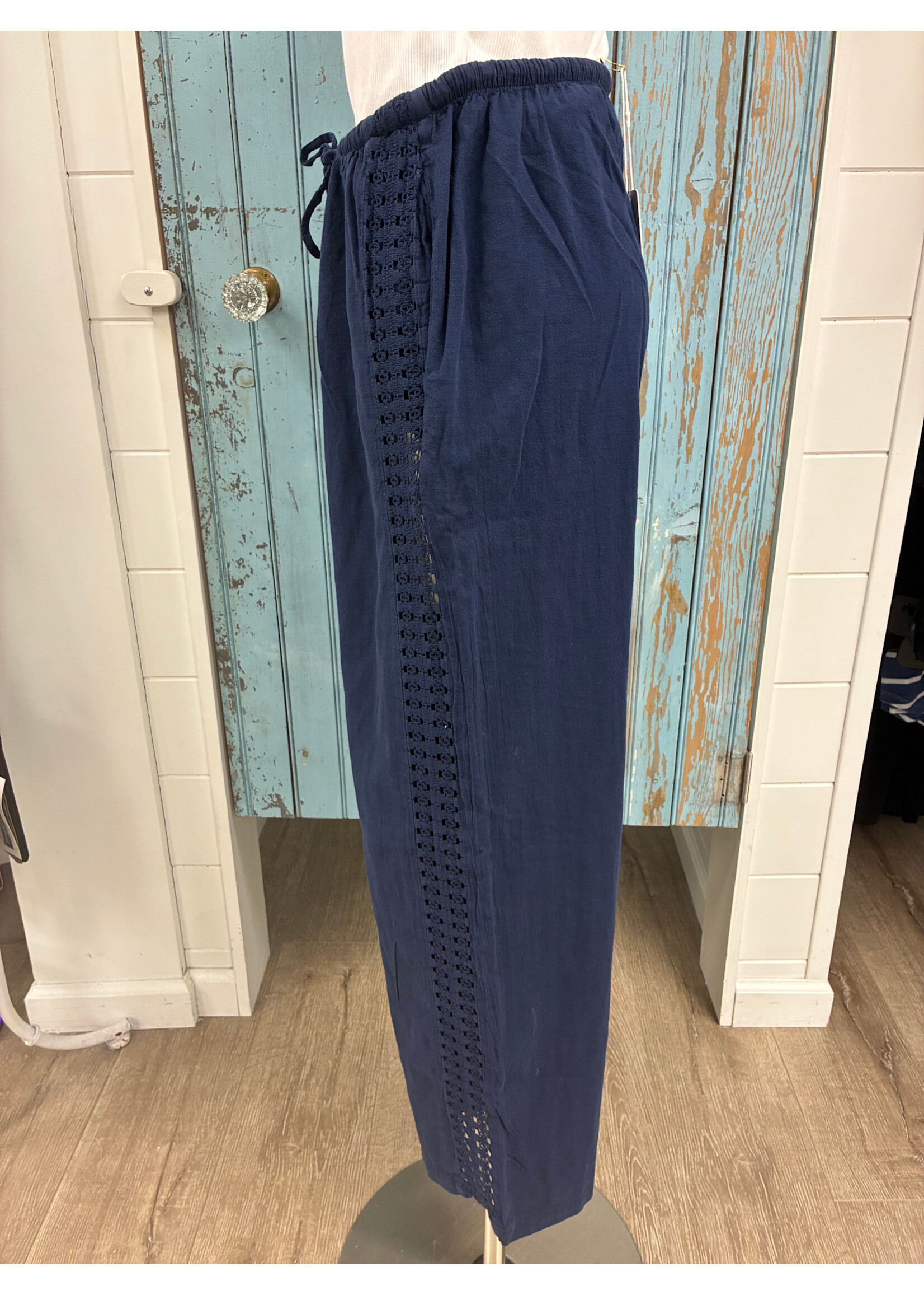 Blanco By Nature BBN  Crochet Drawstring Pant