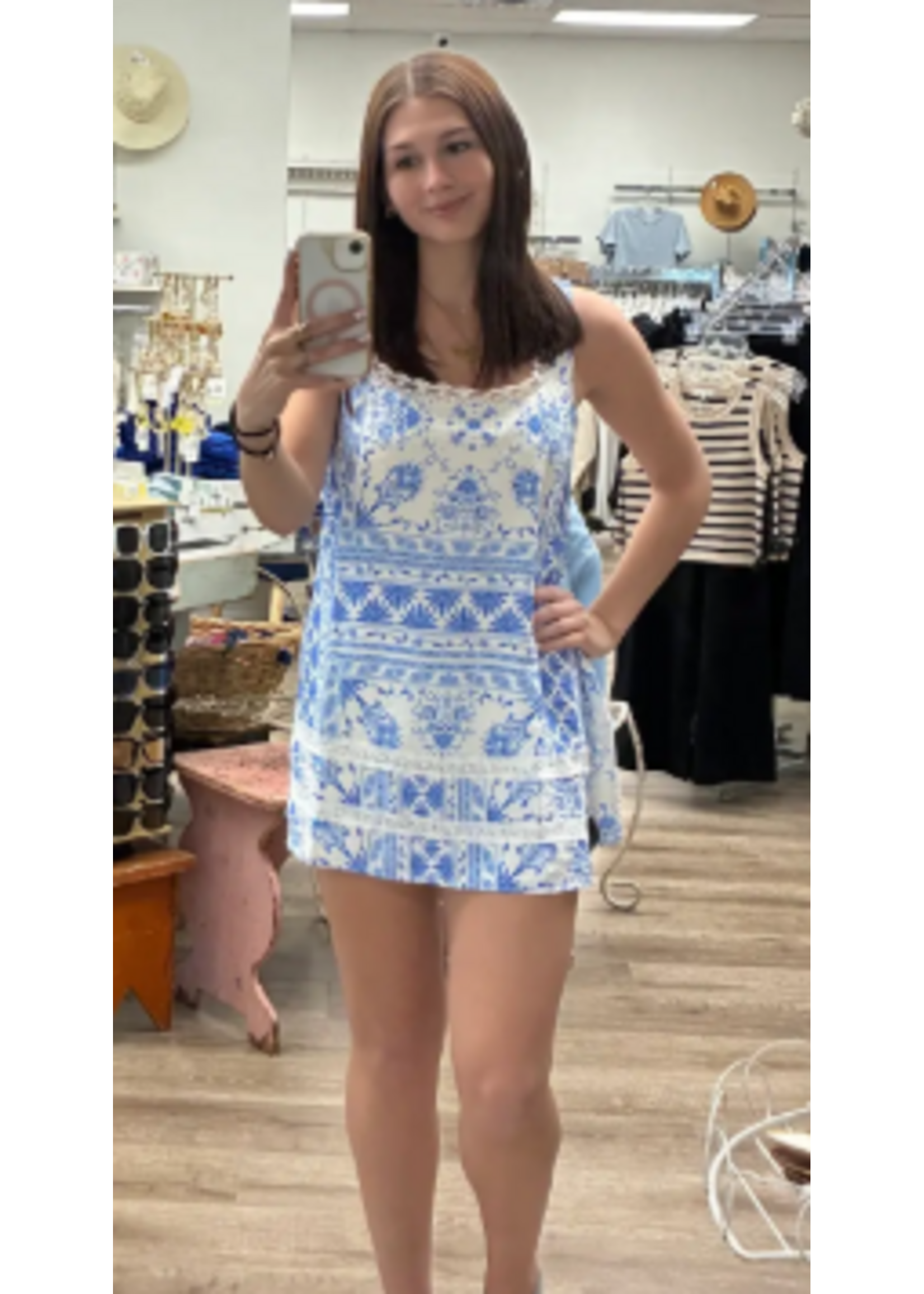 Sky to Moon Blue Hermes Dress