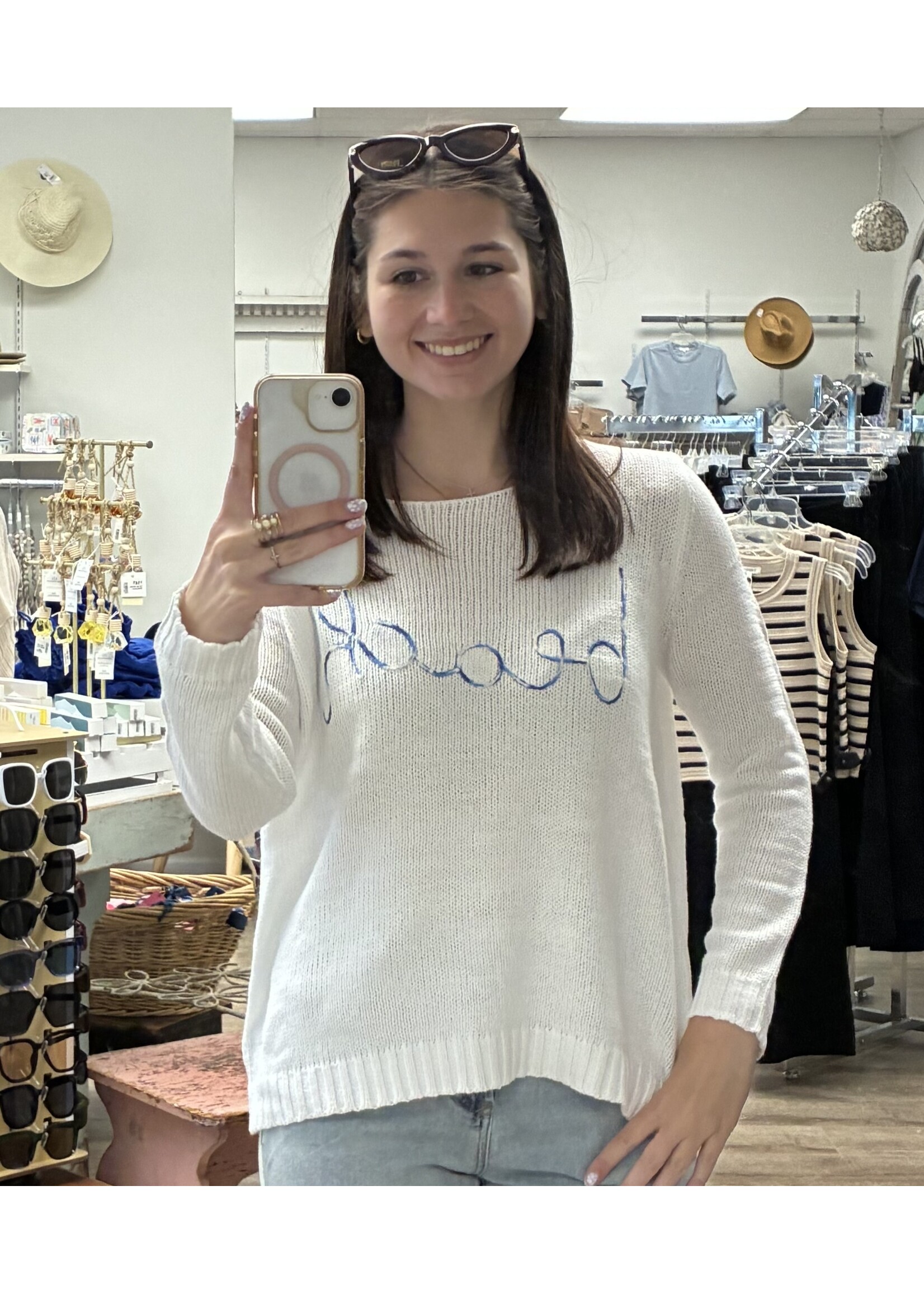 Miracle Beach Embroidered Sweater