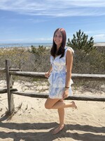 Sky to Moon Leaf Eyelet Dress