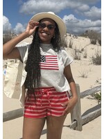 Le Lis Low Waist Knit Track Shorts