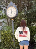 Le Lis Flag Half Zip Polo Sweater