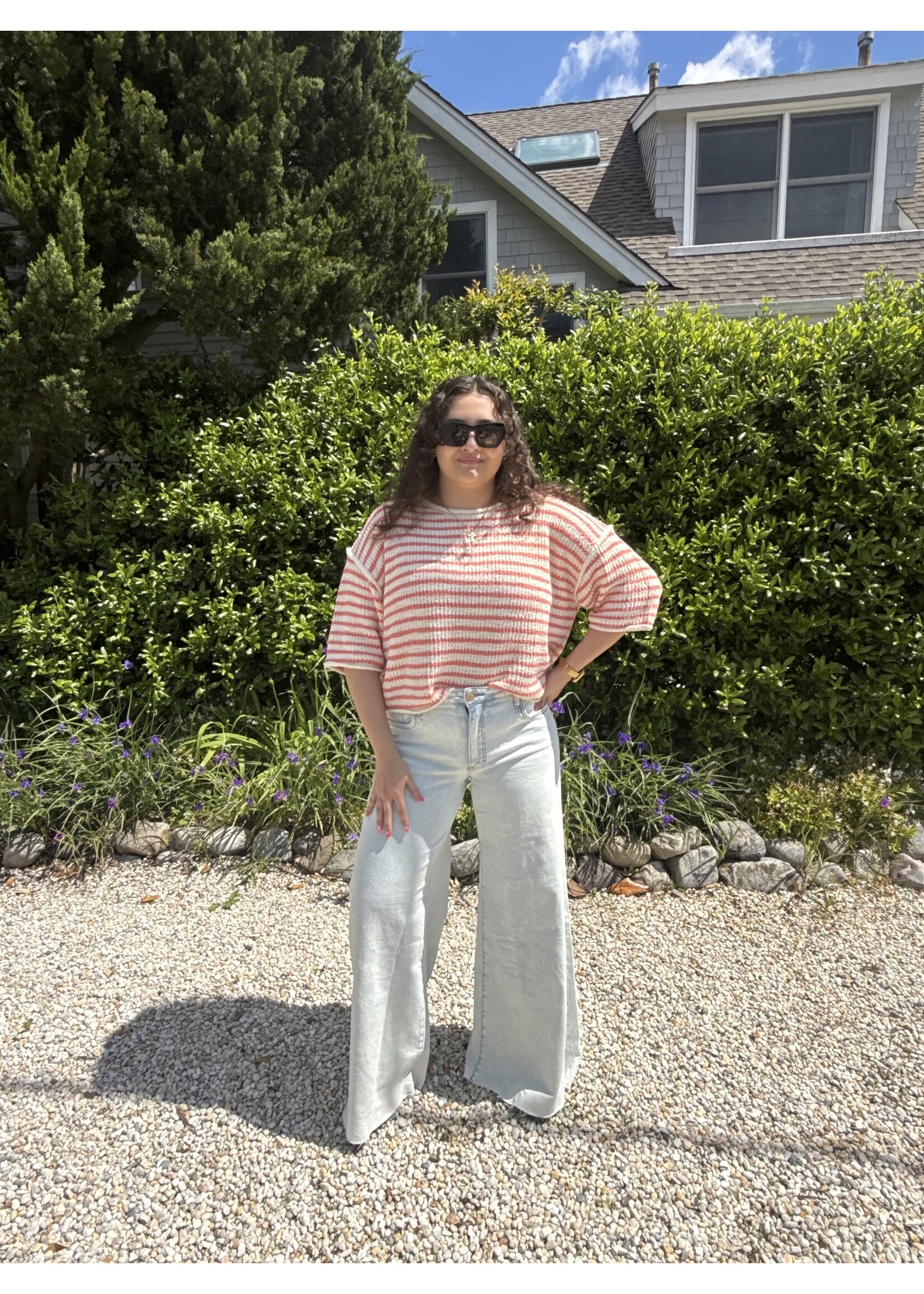 Illa Illa Illa 3/4 Striped Sweater Crew Neck