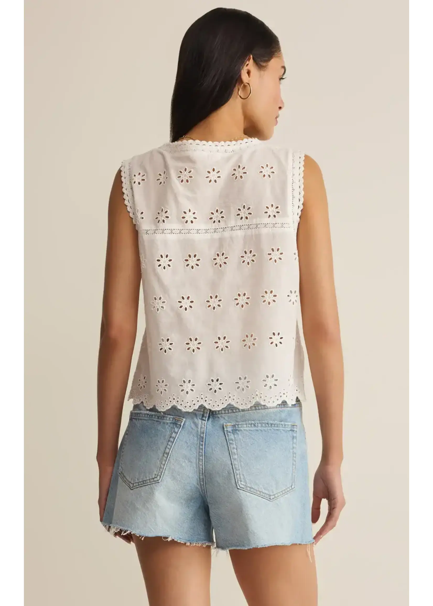 Z Supply ZS Darcy Eyelet Top