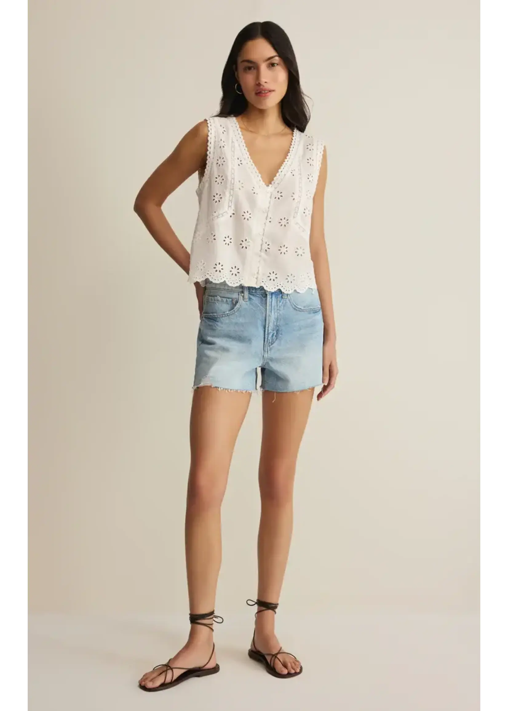 Z Supply ZS Darcy Eyelet Top