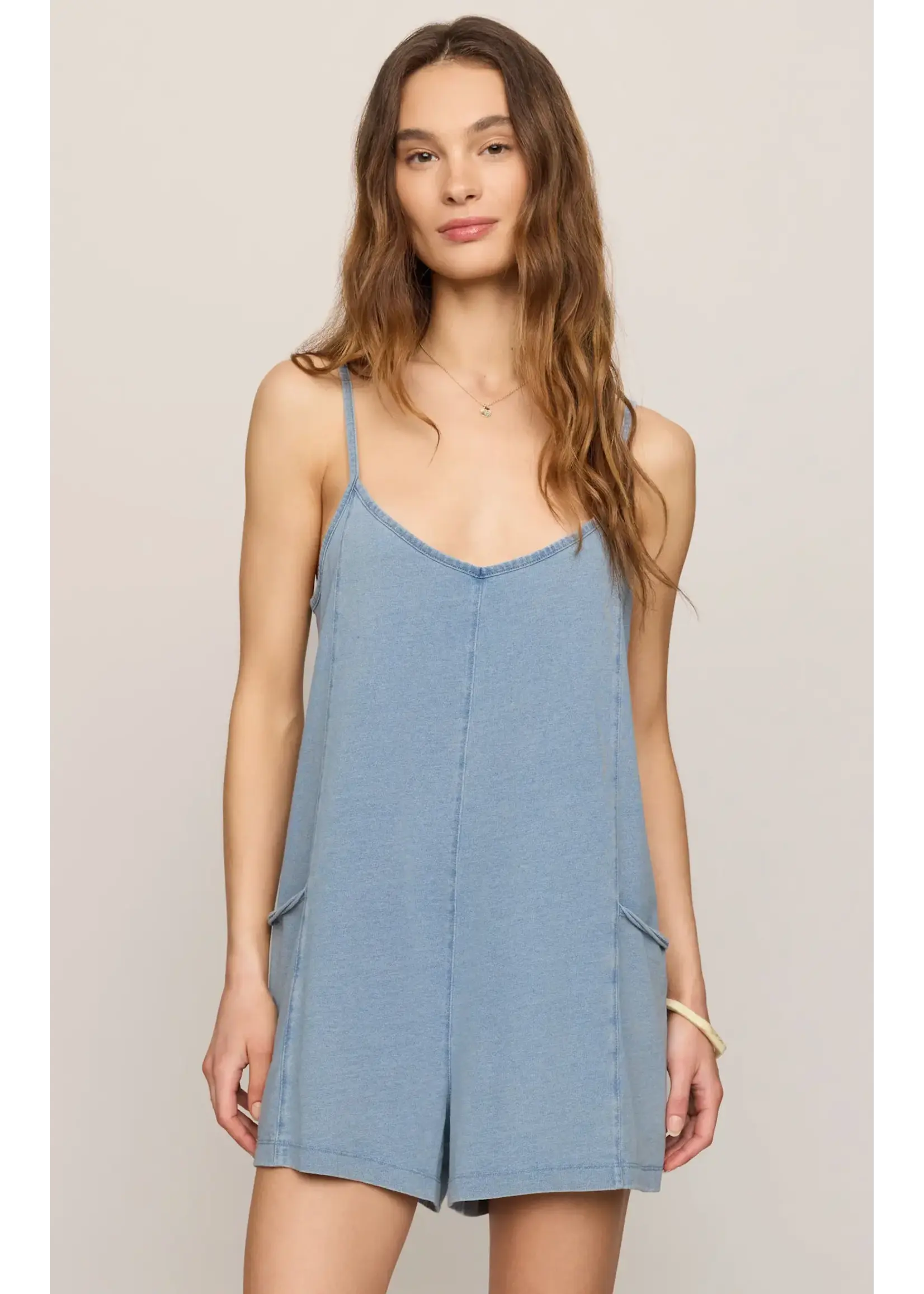 Z Supply ZS Jersey Denim Romper