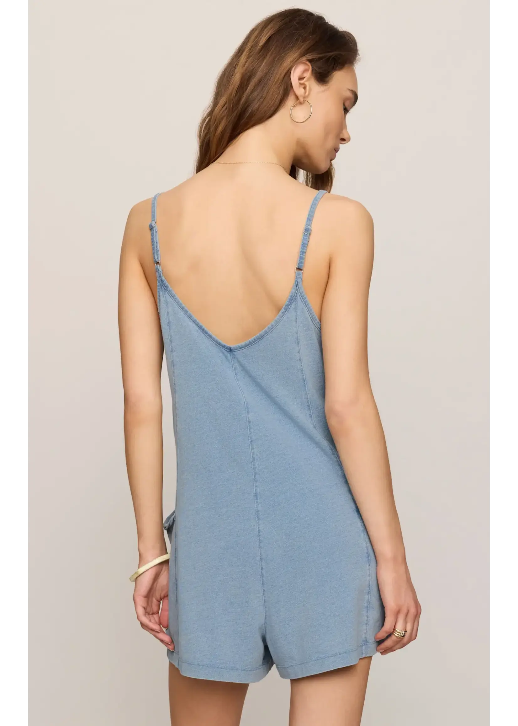 Z Supply ZS Jersey Denim Romper
