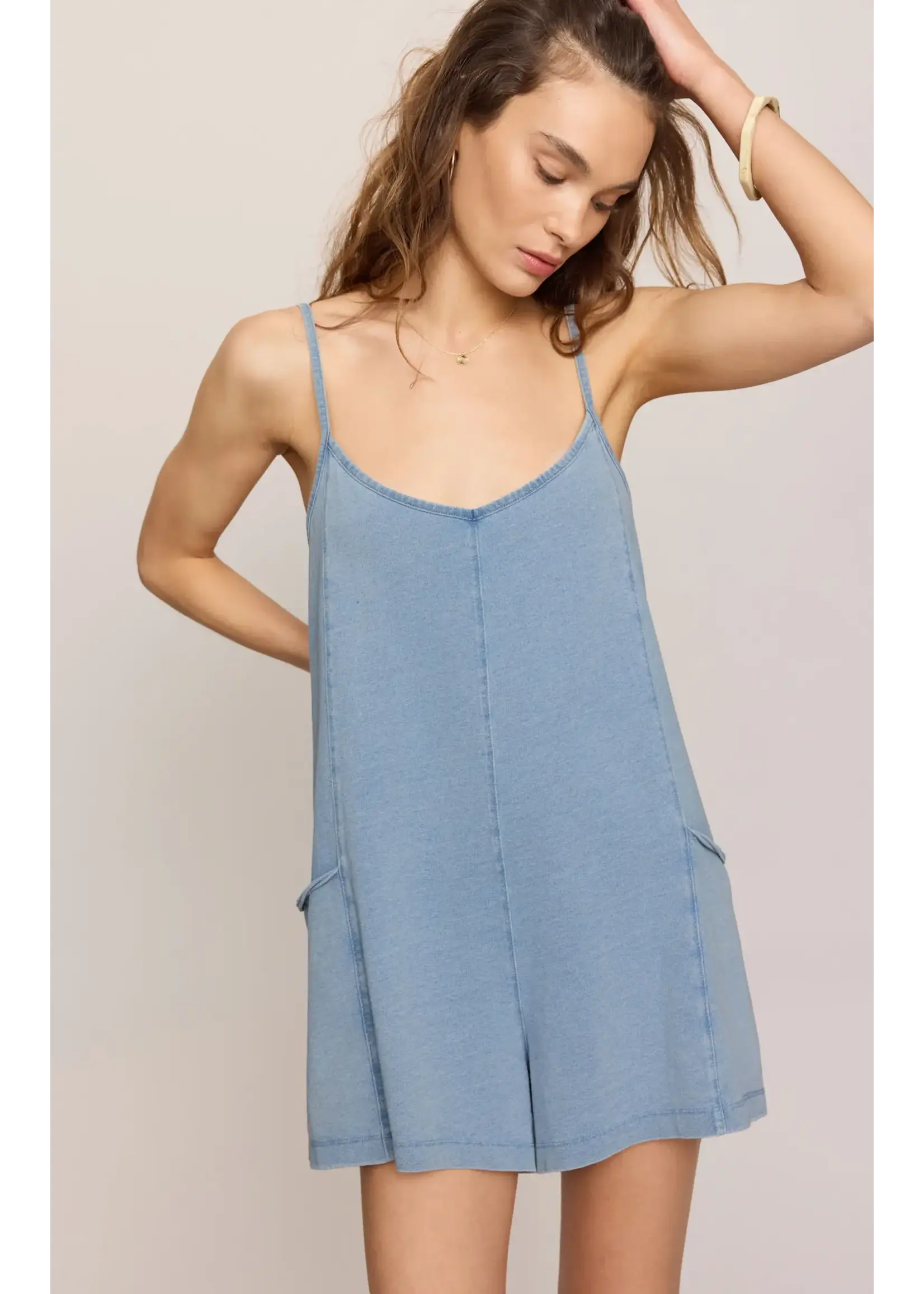Z Supply ZS Jersey Denim Romper