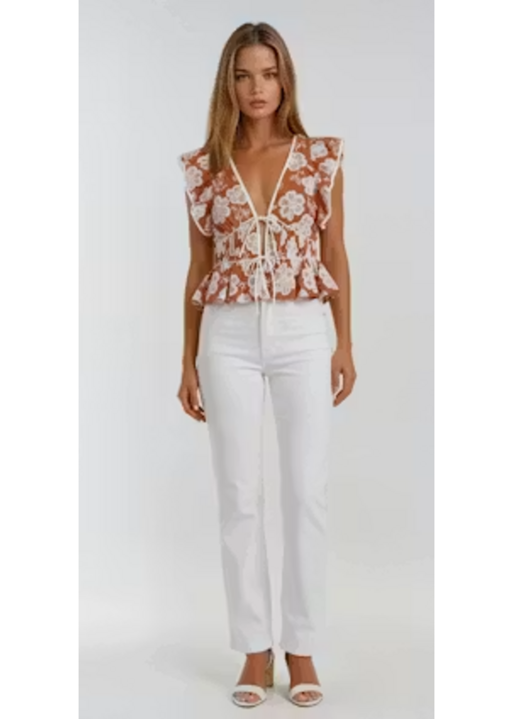 Sincerely Ours SO Talia Flower Top