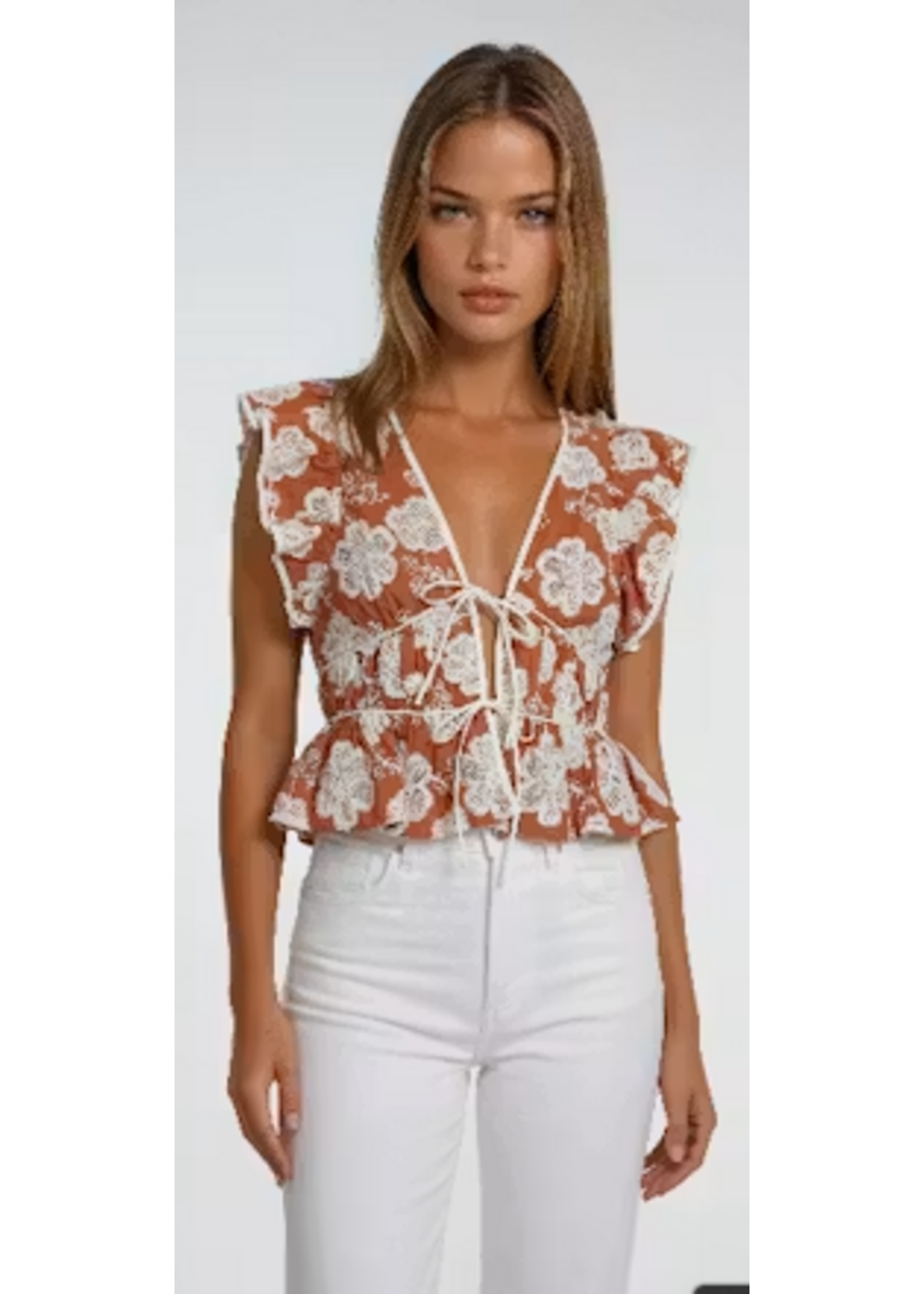Sincerely Ours SO Talia Flower Top